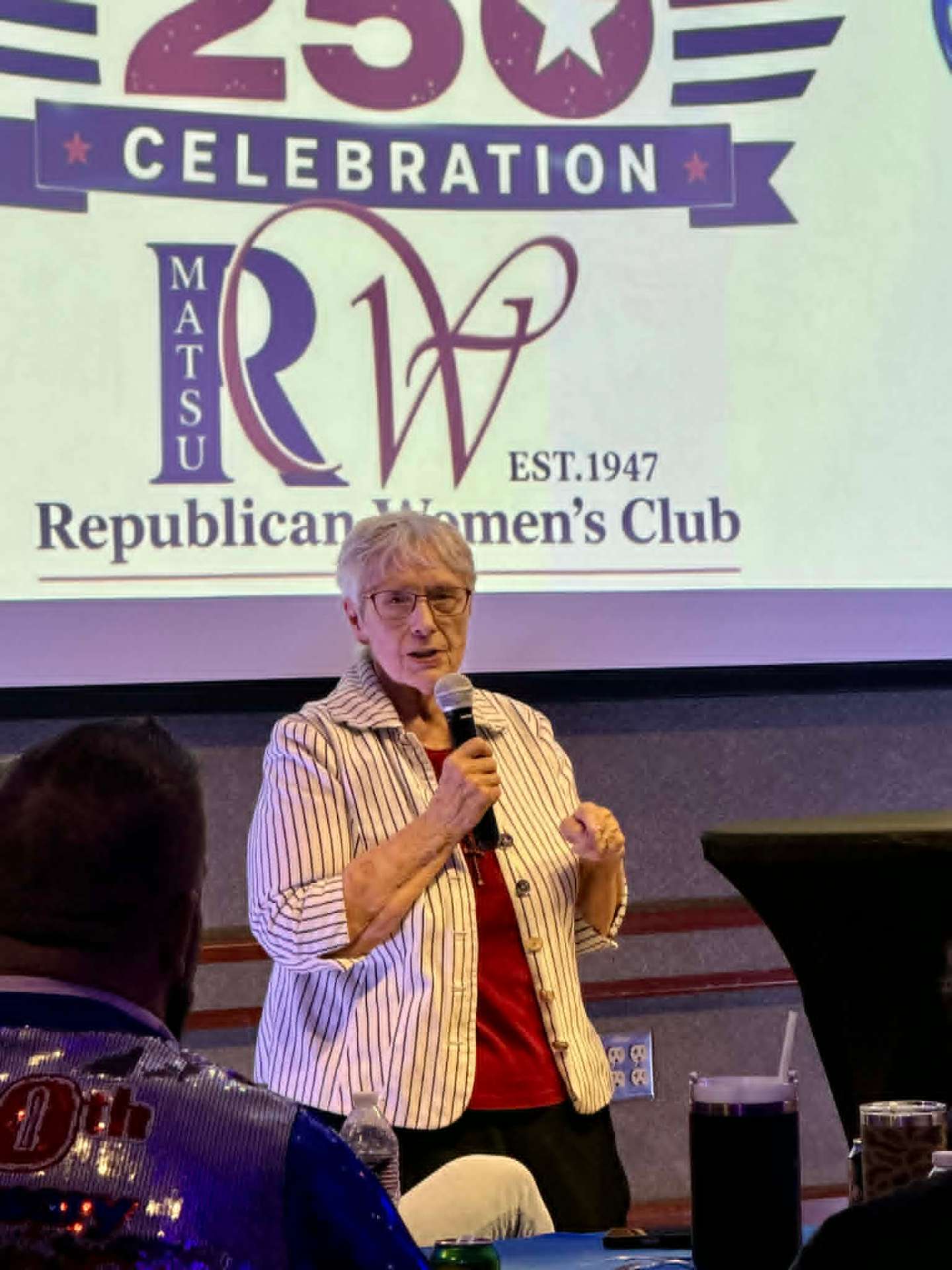 Edna at the Mat-Su Republican Women's Club